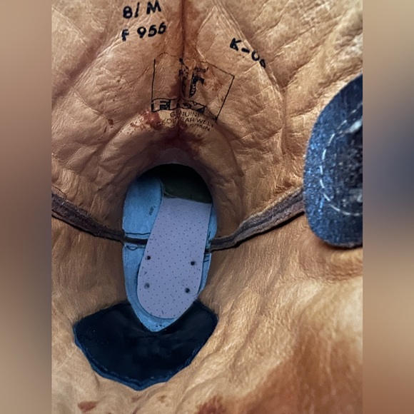 Frye Daisy Duke Python Studded Cowboy Boots Size 8M - Picture 9 of 15